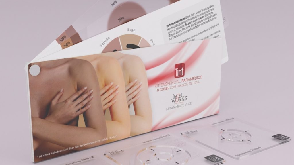 Kit para micropigmentação de aréolas mamárias