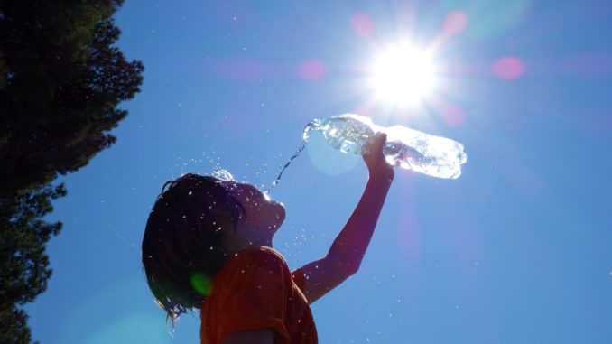 Ilustração de onda de calor