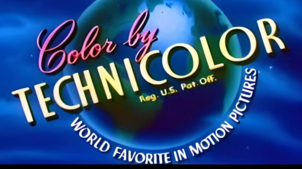 Logotipo clássico Color by Technicolor usado em filmes de Hollywood no século XX